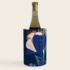 Outside at night â modern floral illustration Wine Chiller Gallery Image 2