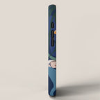 Outside at night â modern floral illustration iPhone Case Gallery Image 2