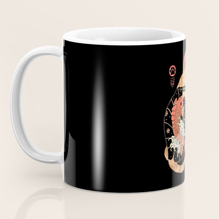 Carp Tattooed Cat Coffee Mug Gallery Image 3