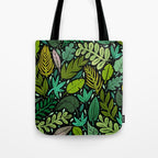 Green Scatter Tote Bag Gallery Image 1