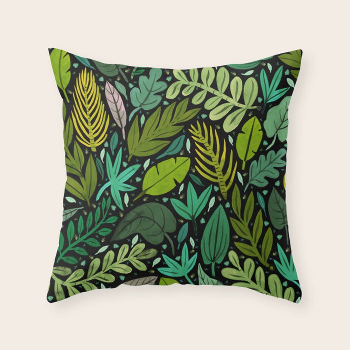 Green Scatter Throw Pillow Gallery Image 6