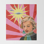The Astronaut Throw Blanket Gallery Image 2