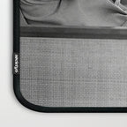 Steve McQueen, Gun, Sunglasses, Retro, Black and White, Photograph Laptop Sleeve Gallery Image 3