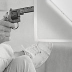 Steve McQueen, Gun, Sunglasses, Retro, Black and White, Photograph Wall Tapestry Gallery Image 3