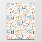 Botanical Harmony | Floral Vintage Plants Colorful Leaves | Autumn Spring Nature Bohemian Chic Notebook Gallery Image 4