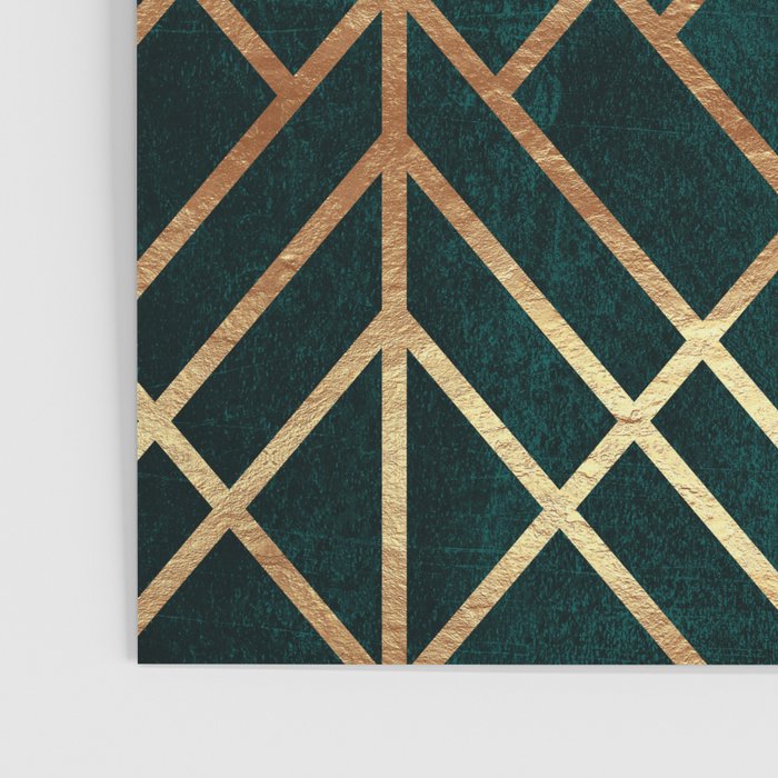Dark Teal Geo Poster Gallery Image 3