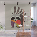 Raccoon Wall Mural Gallery Image 1