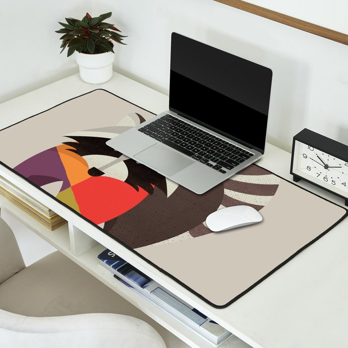 Raccoon Desk Mat Gallery Image 2