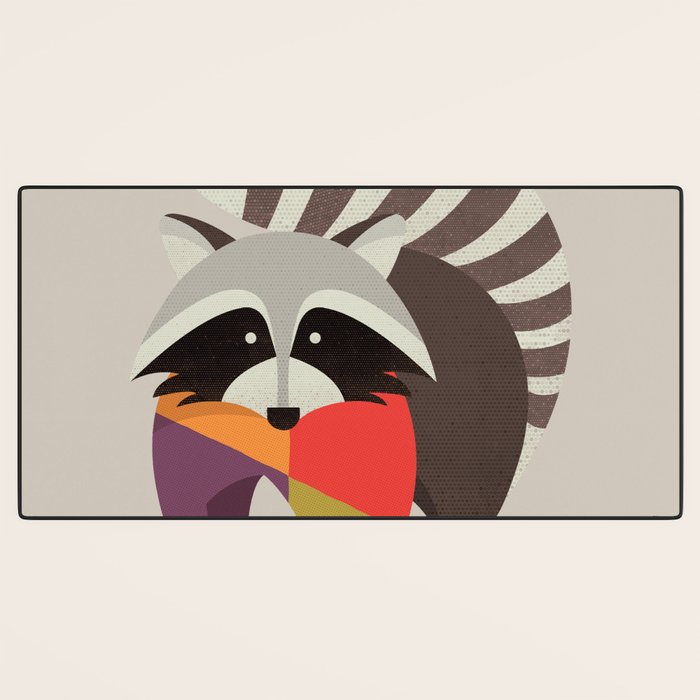 Raccoon Desk Mat Gallery Image 3
