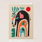 Three elephants Stationery Card Gallery Image 2