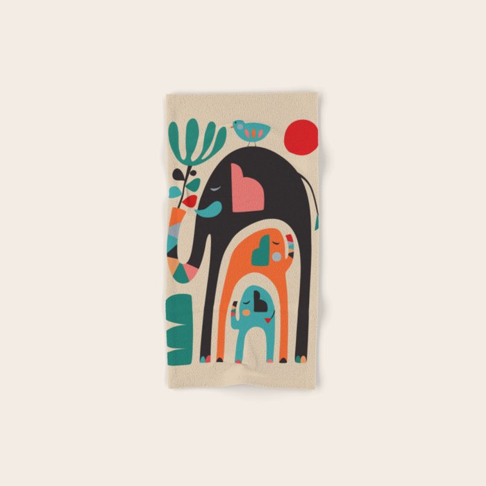 Three elephants Bath Towel Gallery Image 1