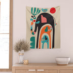 Three elephants Wall Tapestry Gallery Image 2