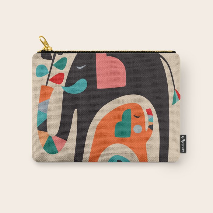 Three elephants Carry All Pouch Gallery Image 1