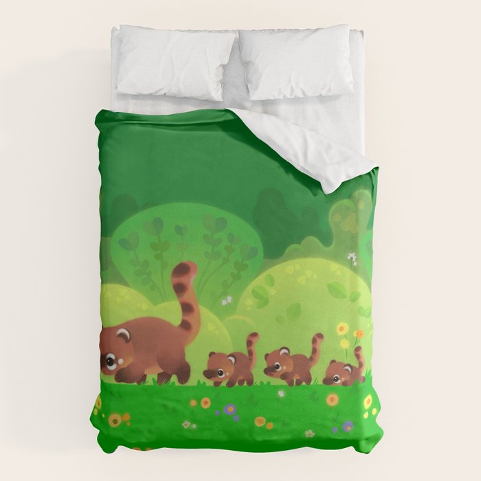 Coati family Duvet Cover Gallery Image 6
