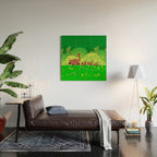 Coati family Wood Wall Art Gallery Image 2