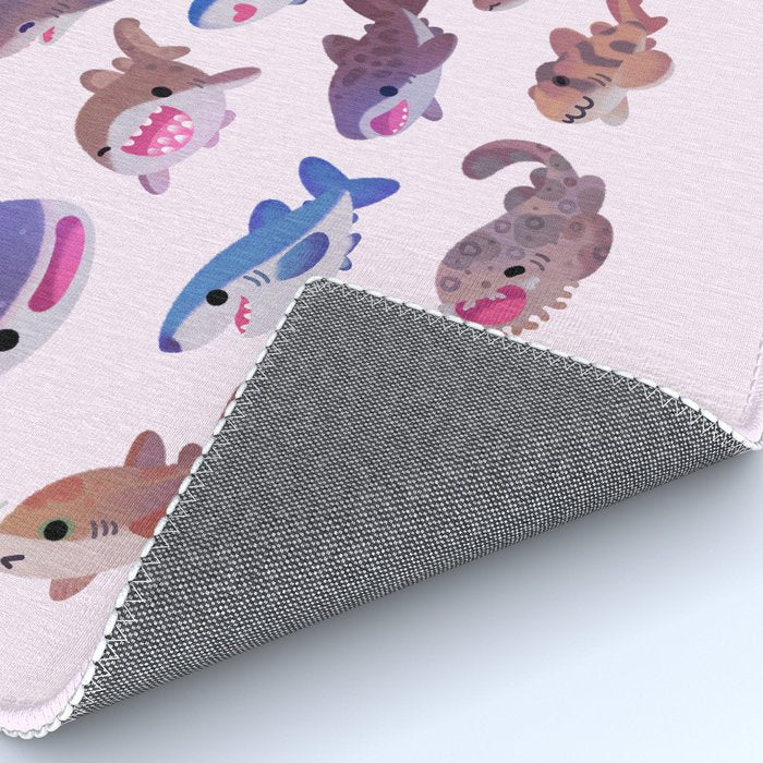 Shark day - pastel Rug Gallery Image 4
