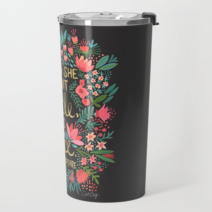 Little & Fierce on Charcoal Travel Mug Gallery Image 2