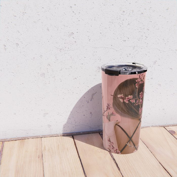 Peach Blossoms of Veria Travel Mug Gallery Image 4