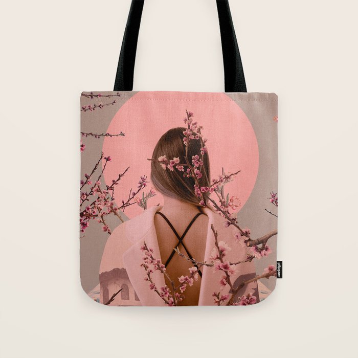Peach Blossoms of Veria Tote Bag Gallery Image 1