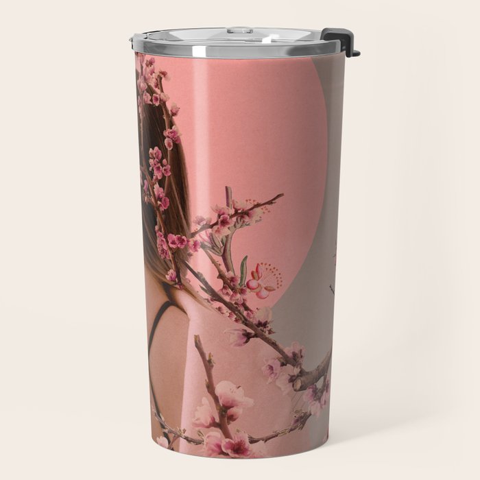 Peach Blossoms of Veria Travel Mug Gallery Image 2