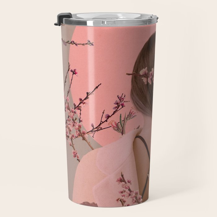 Peach Blossoms of Veria Travel Mug Gallery Image 3