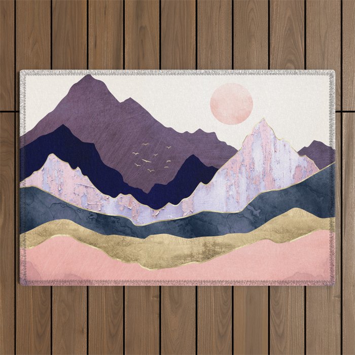 Mauve Mist Outdoor Rug Gallery Image 1