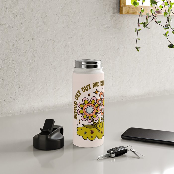 Gemini Flower Water Bottle Gallery Image 4
