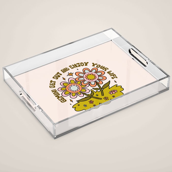 Gemini Flower Acrylic Tray Gallery Image 1