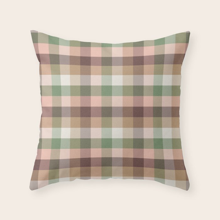 Timberland Gingham Plaid Cozy Heirloom Multi Throw Pillow Gallery Image 6
