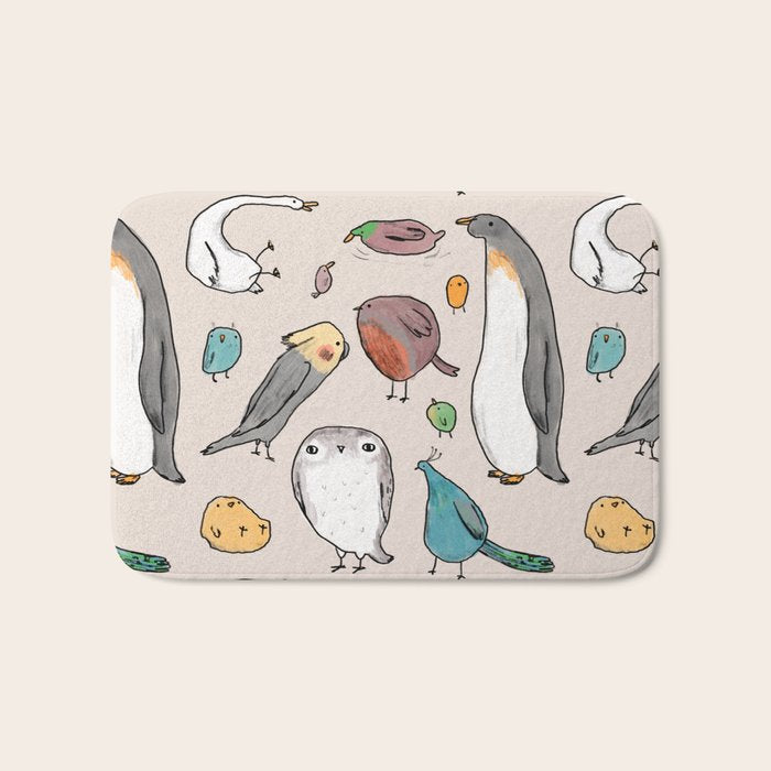 Lump Birds Bath Mat Gallery Image 1