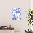 Blue Chinoiserie Toile Poster Gallery Image 2