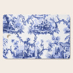 Blue Chinoiserie Toile Cutting Board Gallery Image 1