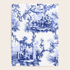 Blue Chinoiserie Toile Poster Gallery Image 4