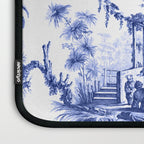 Blue Chinoiserie Toile Laptop Sleeve Gallery Image 3