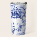 Blue Chinoiserie Toile Travel Mug Gallery Image 2
