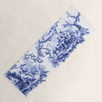 Blue Chinoiserie Toile Yoga Mat Gallery Image 1