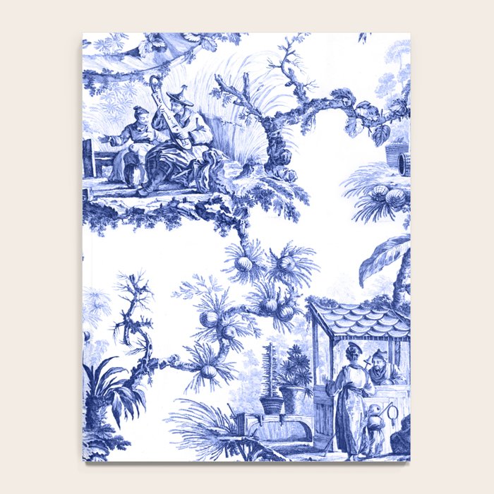Blue Chinoiserie Toile Notebook Gallery Image 4
