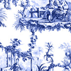 Blue Chinoiserie Toile Coffee Mug Gallery Image 2