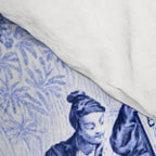 Blue Chinoiserie Toile Comforter Gallery Image 4