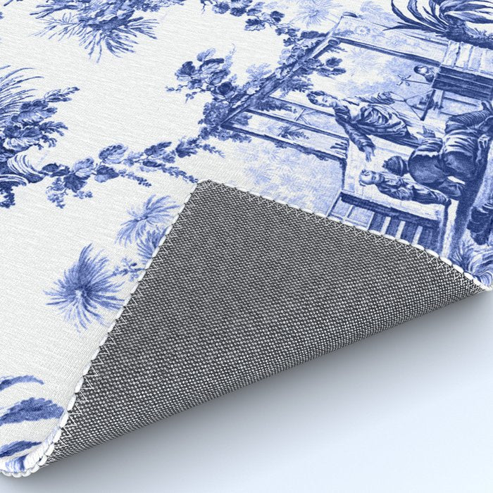 Blue Chinoiserie Toile Rug Gallery Image 4