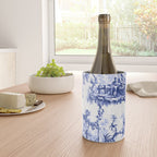 Blue Chinoiserie Toile Wine Chiller Gallery Image 4