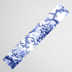 Blue Chinoiserie Toile Table Runner Gallery Image 3