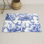 Blue Chinoiserie Toile Rug Gallery Image 1