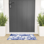 Blue Chinoiserie Toile Welcome Mat Gallery Image 3
