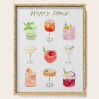 Happy Hour Cocktails Serving Tray Gallery Image 1