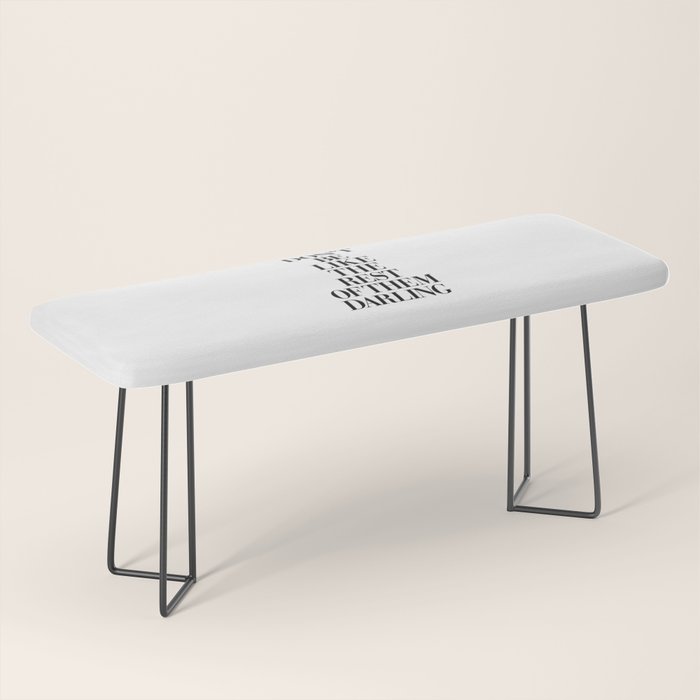 Don't Be Like the Rest of them Darling black-white typography poster black and white wall home decor Bench Gallery Image 1