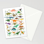 Types of Dinosaurs Alphabet Stationery Card Gallery Image 2