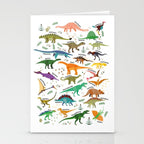 Types of Dinosaurs Alphabet Stationery Card Gallery Image 2