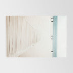 Surf Walk - beach print - surfers - walkway - ocean - sea travel photography Rug Gallery Image 2