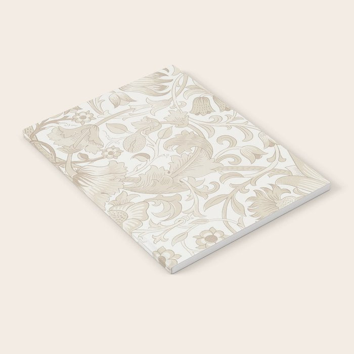 William Morris Vintage Lodden Antique Beige & Ivory Notebook Gallery Image 2